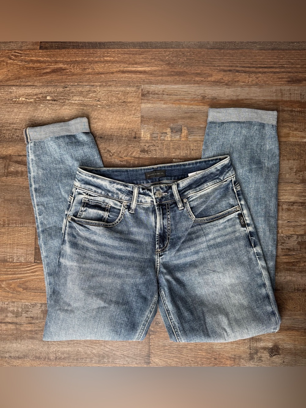 Silver Jeans Light Blue Women's Skinny Capris